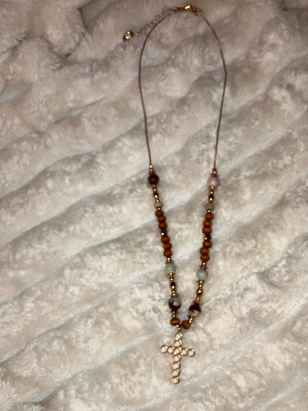Beaded Cross Necklace